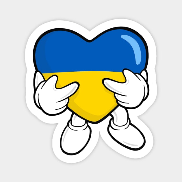 I Love Ukraine Magnet by JJW Clothing