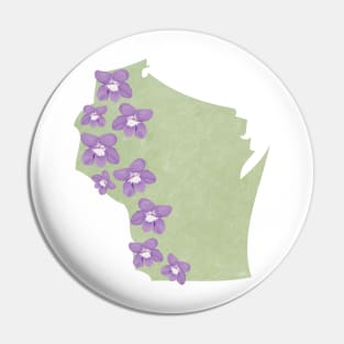 Wisconsin Violet Pin