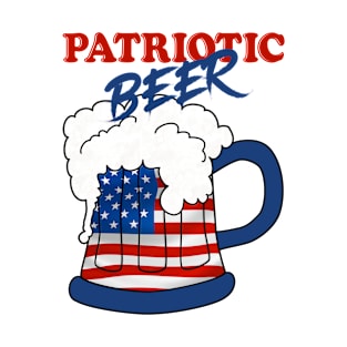 Patriotic beer. Beer drinker gift T-Shirt