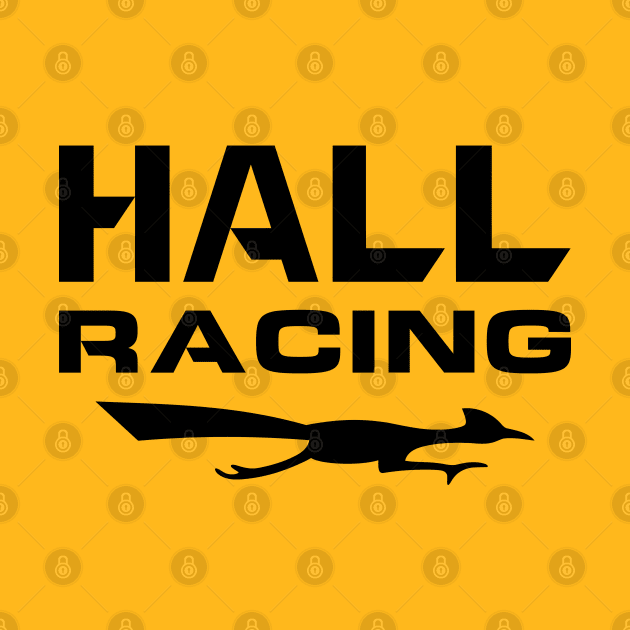 Hall Racing Team Logo Vintage Art by San Studios Company