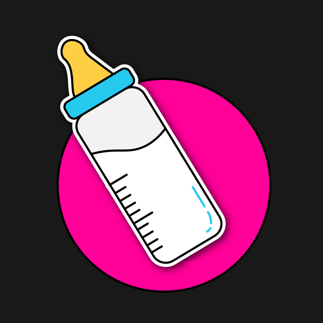 Pink feeding bottle by parazitgoodz