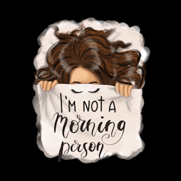 I’m not a morning person sleeping girl by Karley’s Custom Creations