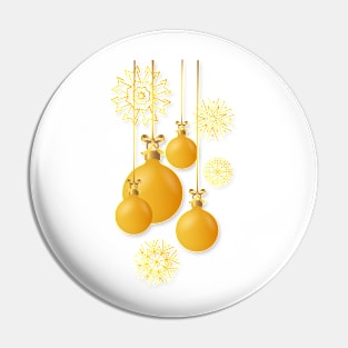 Christmas. Snowflakes and Christmas toys. Pin