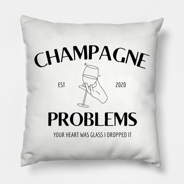 Champagne Pillow by lyndsayruelle