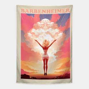 Barbie x Oppenheimer | Barbenheimer vintage Tapestry