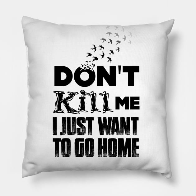 Tyre Nichols No. 2: Don't Kill Me, I Just Want to Go Home Pillow by Puff Sumo