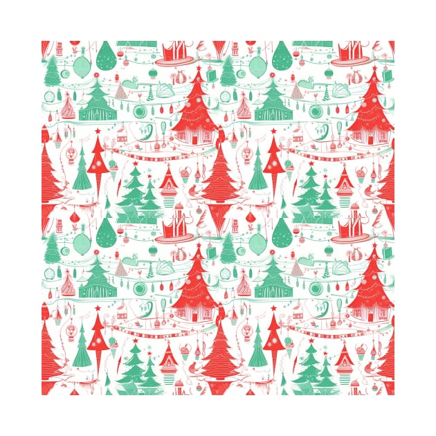 Dr Seuss Christmas Pattern by 3ric-