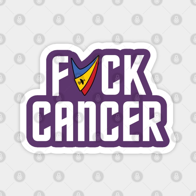 F*ck Cancer Trek Geeks Delta Magnet by trekgeeks