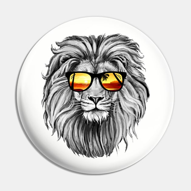 Summer Lion Pin by clingcling