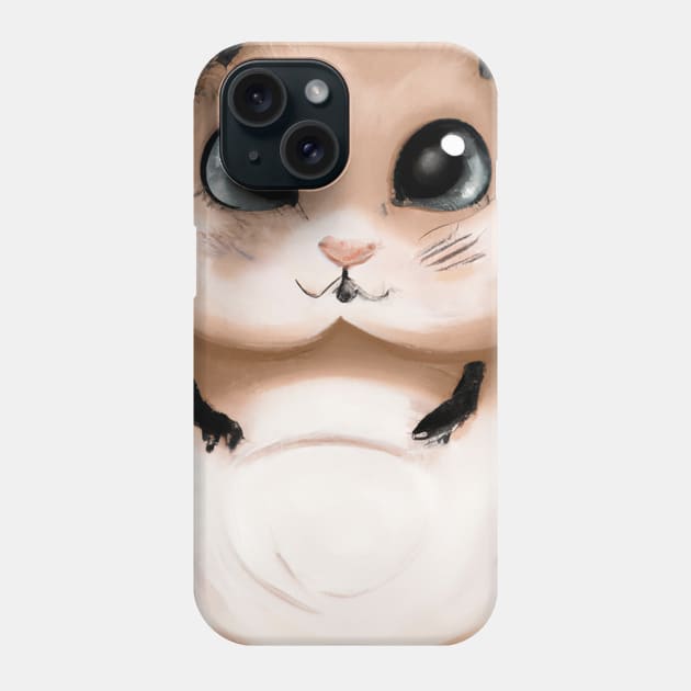 Cute Hamster Drawing Phone Case by Play Zoo