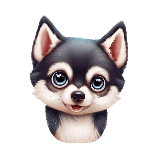 Pawfect Alaskan Klee Kai by Art By Mojo