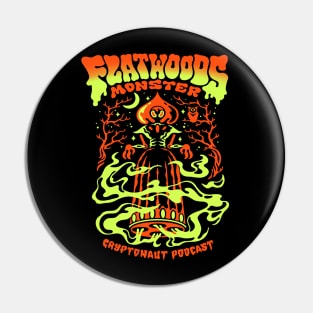 Flatwoods Monster X Cryptonaut Podcast - Designed by Jordan Hershberger Pin