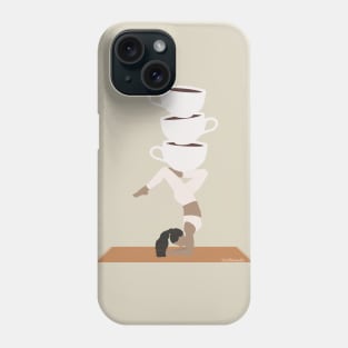 Yoga and coffee Phone Case