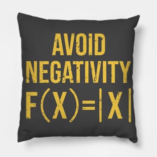 avoid negativity,math t shirt,maths gifts, Pillow