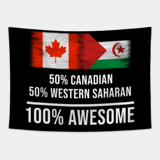 50% Canadian 50% Western Saharan 100% Awesome - Gift for Western Saharan Heritage From Western Sahara Tapestry