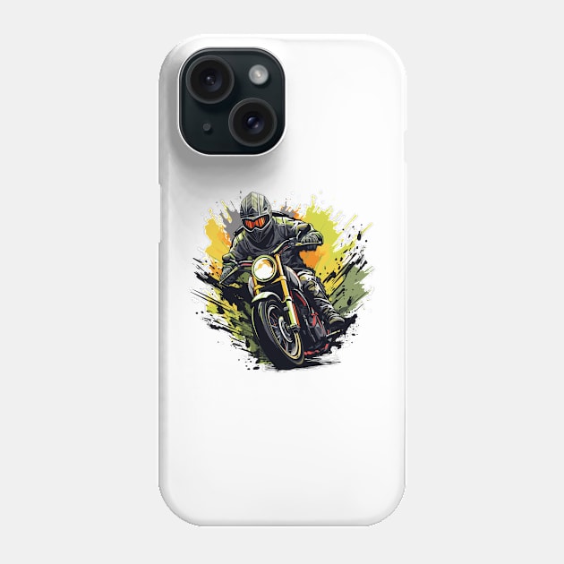 Biker Race Moto Phone Case by Mako Design 