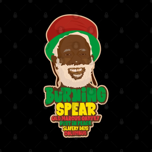 Burning Spear Reggae Tribute - Rasta Vibes Design by Boogosh