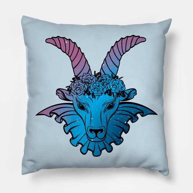 Capricorn Pillow by Desdymona