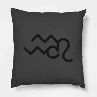 Aquarius and Leo Double Zodiac Horoscope Signs Pillow