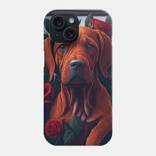 Vizsla red roses 2 Phone Case