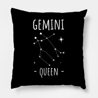 gemini queen Pillow