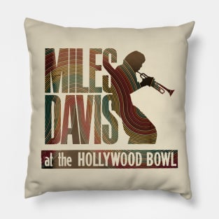 miles davis silhouette Pillow