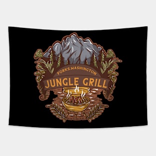 Jungle Grill Vintage Artwork Tapestry