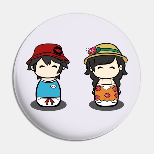 Kawaii Ultra Sun & Moon Trainers Pin by clickmyth