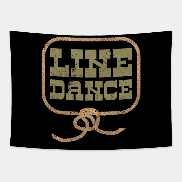 Line Dance Country Dancing Rope Western Tapestry by Foxxy Merch