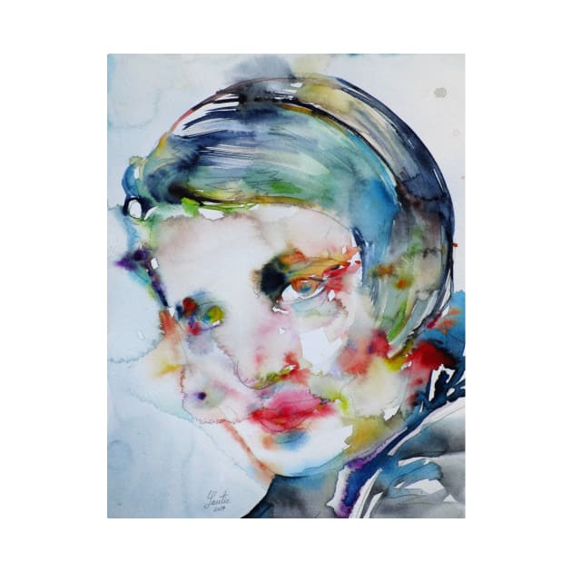 AYN RAND watercolor portrait .1 by lautir