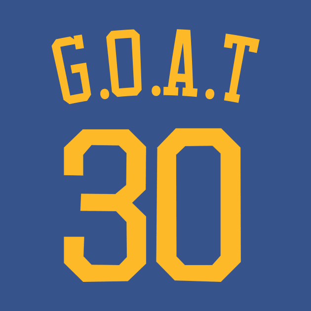 Steph Curry 'G.O.A.T' Nickname Jersey - Golden State Warriors by xavierjfong