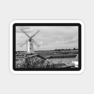 Thurne Mill on the River Thurne in the Norfolk Broads National Park Magnet