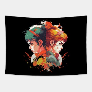 Cute Anime Girls Tapestry