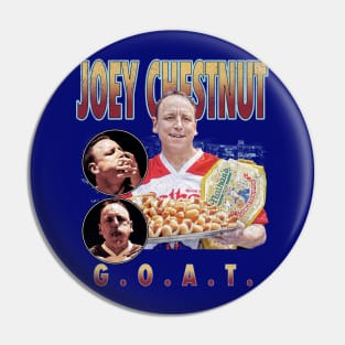 Joey Chestnut G.O.A.T. Pin