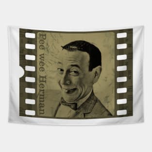 Pee Wee-Vintage Film Strip Concept Tapestry