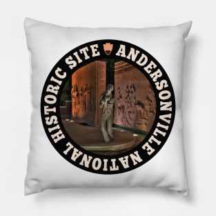 Andersonville National Historic Site circle Pillow