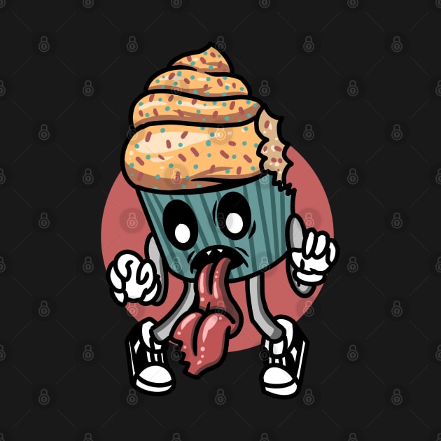 Cartoon Aesthetic Zombie Cupcake by Dojaja