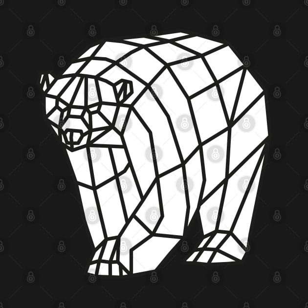 Geometric Polar Bear by shaldesign