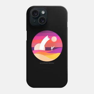 Minimalist Arrakis, Neon Phone Case