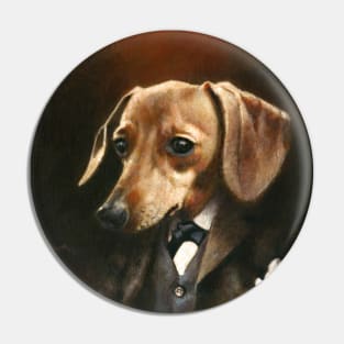 Victorian Gentleman Dachshund Pin