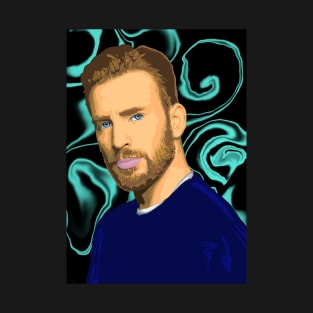 Chris Evans Pop Art Portrait T-Shirt