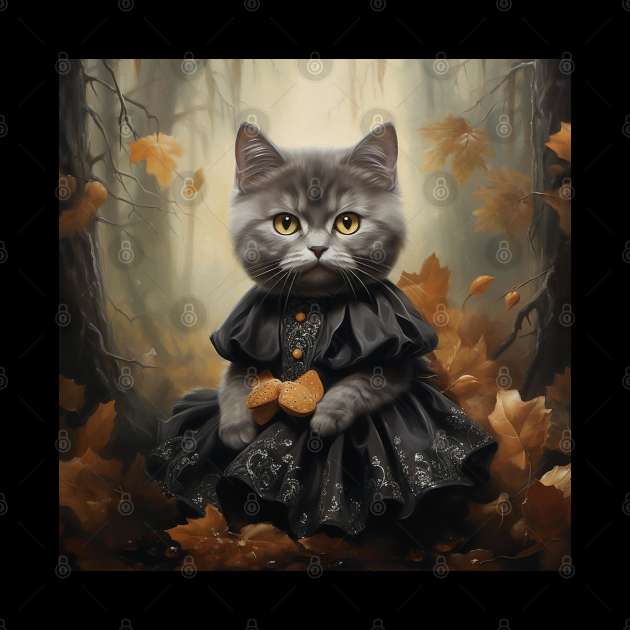 Goth Cat by Enchanted Reverie