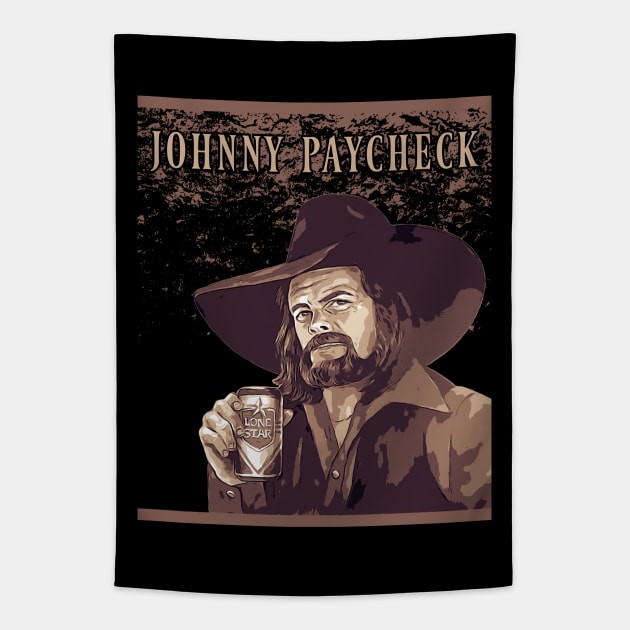 Johnny Paycheck // Vintage Tapestry by Degiab