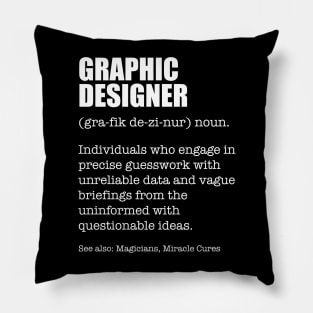 Design Ninja Graphic Designer Funny Dictionary Definition Pillow