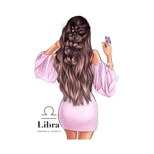 Libra zodiac girl T-Shirt