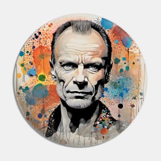 Watercolor fantasy with Sting Pin