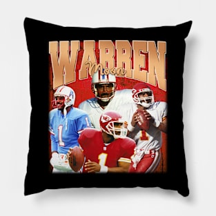 Vintage Warren Moon Retro Pillow