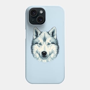 Focused Husky Phone Case