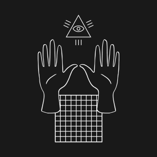 Occult Illuminati Aesthetic Vaporwave T-Shirt