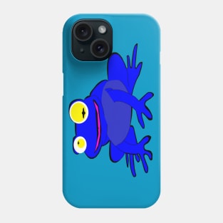 Blue frog Phone Case